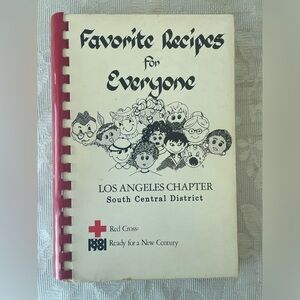 cookbook Red Cross recipe book